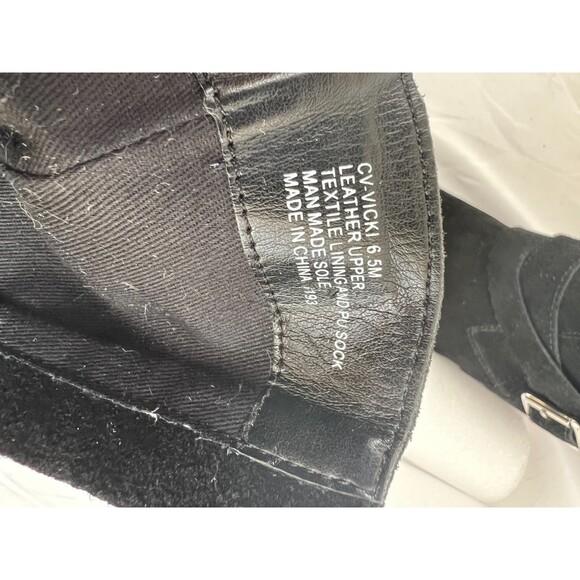 Chelsea and Violet Black Leather Heel "Vicki" Ankle/Sock Boots 6.5 - Picture 7 of 9